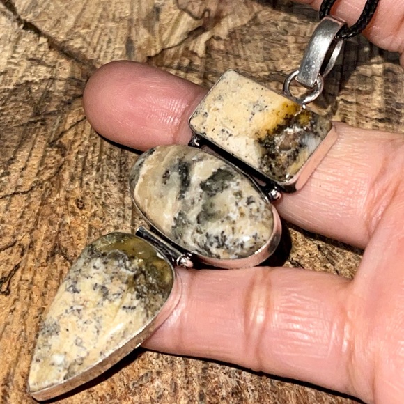 Large Dendritic Agate Pendant 3 1/4” - Picture 1 of 14